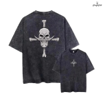 Gengar Pokemon Anime Vintage Retro Graphic Japanese Streetwear Acid Wash Washed T-Shirt