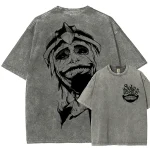 God Statue Solo Leveling Retro 90s Style Washed Anime Shirt