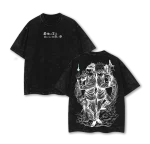 Gojo Satoru Geto Suguru Jujutsu Kaisen Anime Vintage Washed Oversized T-Shirt Hidden Inventory Arc Graphic Tee