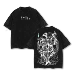 Gojo Satoru Geto Suguru Jujutsu Kaisen Anime Vintage Washed Oversized T-Shirt Hidden Inventory Arc Graphic Tee