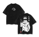 Gojo Satoru Jujutsu Kaisen Execution Shibuya Incident Compilation Vintage Washed Oversized Anime T-Shirt
