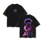 Gojo Satoru Ryomen Sukuna Jujutsu Kaisen Anime Vintage Washed Oversized T-Shirt Strongest Sorcerer Vs King Of Curses Graphic Tee