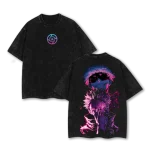Gojo Satoru Ryomen Sukuna Jujutsu Kaisen Anime Vintage Washed Oversized T-Shirt Strongest Sorcerer Vs King Of Curses Graphic Tee