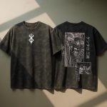 Eren Yeager Attack On Titan Anime Vintage Washed T-Shirt Shingeki No Kyojin Graphic Tee Oversized Streetwear