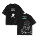 Hakari Kinji Jujutsu Kaisen Idle Death Gamble Domain Expansion Anime Vintage Washed Graphic T-Shirt