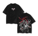 Ichigo Kurosaki Bleach Anime Oversized Vintage Washed T-Shirt Shinigami Bankai Manga Graphic Tee