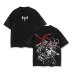 Ichigo Kurosaki Bleach Anime Oversized Vintage Washed T-Shirt Shinigami Bankai Manga Graphic Tee