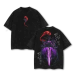 Iris Solo Leveling Anime Vintage Washed Oversized Anime T-Shirt Graphic Tee