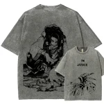 Jabber Dark Manga Anime Graphic Vintage Washed T-Shirt