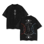 Jujutsu Kaisen Anime Gojo Satoru Limitless Technique Vintage Washed Heavy Cotton Oversized Graphic Tee