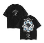 Jujutsu Kaisen Anime Gojo Satoru Six Eyes Domain Expansion Infinite Void Vintage Washed Oversized T-Shirt