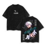Jujutsu Kaisen Gojo Satoru And Suguru Geto Duality Double Printed Vintage Washed Anime Manga Graphic Tee