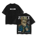 Jujutsu Kaisen Nanami Kento Ratio Technique Sorcerer Vintage Washed Heavy Cotton Oversized Anime T-Shirt