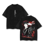 Jujutsu Kaisen Toji Fushiguro Sorcerer Killer Form Vintage Washed Oversized Anime Manga Graphic T-Shirt