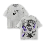 Jujutsu Kaisen Yuta Okkotsu Culling Game Special Grade Sorcerer Vintage Washed Oversized Anime Manga Graphic T-Shirt