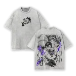 Jujutsu Kaisen Yuta Okkotsu Culling Game Special Grade Sorcerer Vintage Washed Oversized Anime Manga Graphic T-Shirt
