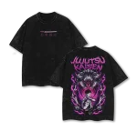 Jujutsu Kaisen Yuta Okkotsu Rika Orimoto Queen Of Curses Vintage Washed Oversized Anime Manga Graphic T-Shirt