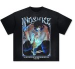 Kimetsu No Yaiba Anime Manga Vintage Graphic Streetwear Washed T-Shirt