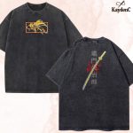 Kimetsu No Yaiba Zenitsu Thunder Breathing Anime Vintage Washed T-Shirt Japanese Anime Manga Graphic Tee