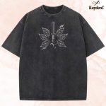 Kokushibo Demon Slayer Moon Breathing Vintage Washed T-Shirt Kimetsu No Yaiba Anime Graphic Tee