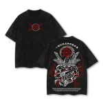 Mahoraga Eight Handled Sword Divergent Sila Divine General Jujutsu Kaisen Vintage Washed Oversized Anime T-Shirt