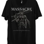 Jujutsu Kaisen Maki Massacre Washed Anime T-Shirt – Distressed Manga Shirt, Oversized Anime T-Shirt