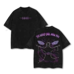 Naruto Pain Nagato Akatsuki Leader Rinnegan Vintage Acid Washed Oversized Anime Manga Graphic T-Shirt