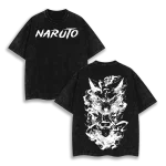 Naruto Uzumaki Naruto Anime Vintage Washed Oversized T-Shirt Hidden Leaf Ninja Graphic Tee