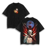 Obito Uchiha Naruto Anime Vintage Washed Oversized T-Shirt Akatsuki Masked Man Graphic Tee