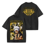 One Piece Trafalgar Law Shirt – Vintage Wash Surgeon Of Death Oversized Anime Tee