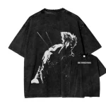 One Punch Man OPM Anime Vintage Washed T-Shirt Retro Anime Graphic Unisex Shirt