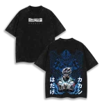 Pain Akatsuki Naruto Anime Vintage Washed Oversized T-Shirt Rinnegan Leader Graphic Tee