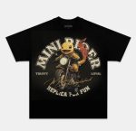 Pokemon Anime Character Pikachu Vintage Washed T-Shirt Anime Graphic Tee