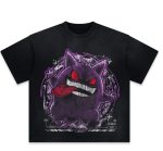 Pokemon Anime Character Vintage Style Washed T-Shirt Unisex Tee