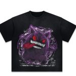 Pokemon Anime Character Vintage Style Washed T-Shirt Unisex Tee