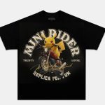 Pokemon Anime Fan Art Vintage Washed T-Shirt Anime Graphic Tee