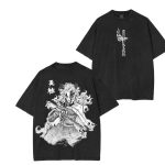 Rengoku Kyojuro Demon Slayer Flame Hashira Anime Manga Vintage Washed T-Shirt