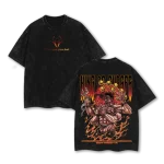 Ryomen Sukuna King Of Curses Know Your Place Fool Jujutsu Kaisen Vintage Washed Oversized Anime T-Shirt