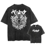 Berserk Skull Knight "Hellscape" Vintage Washed Graphic Tee