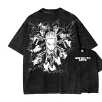 Sakamoto Days Shishiba Guns Drawn Anime Vintage Washed Tee