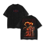 Solo Leveling Anime Iris V1 Vintage Washed Oversized Streetwear Graphic T-Shirt