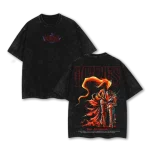 Solo Leveling Anime Iris V1 Vintage Washed Oversized Streetwear Graphic T-Shirt