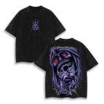 Statue Of God Solo Leveling V2 Anime Vintage Washed Oversized Anime T-Shirt Graphic Tee