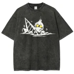 Tengen Toppa Gurren Lagann Core Drill Vintage Washed Streetwear Tee