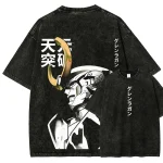 Tengen Toppa Gurren Lagann Mecha Evolution Retro Acid Wash Shirt