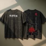 Tokyo Ghoul Kaneki Ken Anime Manga Vintage Streetwear Acid Washed T-Shirt