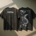 Tokyo Ghoul Ken Kaneki Anime Vintage Streetwear Acid Washed T-Shirt