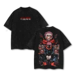 Yuji Itadori Sukuna Vessel Awakening Jujutsu Kaisen Culling Game 2025 Double Printed Vintage Washed Oversized Anime T-Shirt