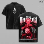 Yuji Itadori Sukuna Vessel Awakening Jujutsu Kaisen Execution Movie Culling Game Double Printed Front Back Vintage Washed Oversized Anime T-Shirt