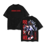Yuta Okkotsu Jujutsu Kaisen Anime Vintage Washed T-Shirt Rika Orimoto Cursed Spirit Manga Graphic Tee Oversized